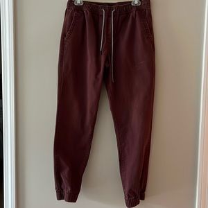 Aero burgundy men’s joggers